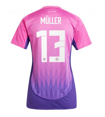Tyskland Thomas Muller #13 Udebanetrøje Dame EM 2024 Kort ærmer